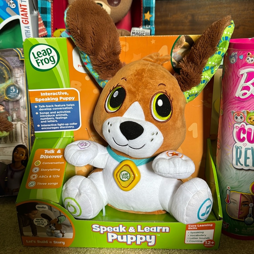 New! LeapFrog Speak & Learn Puppy Plush Electronic Pet